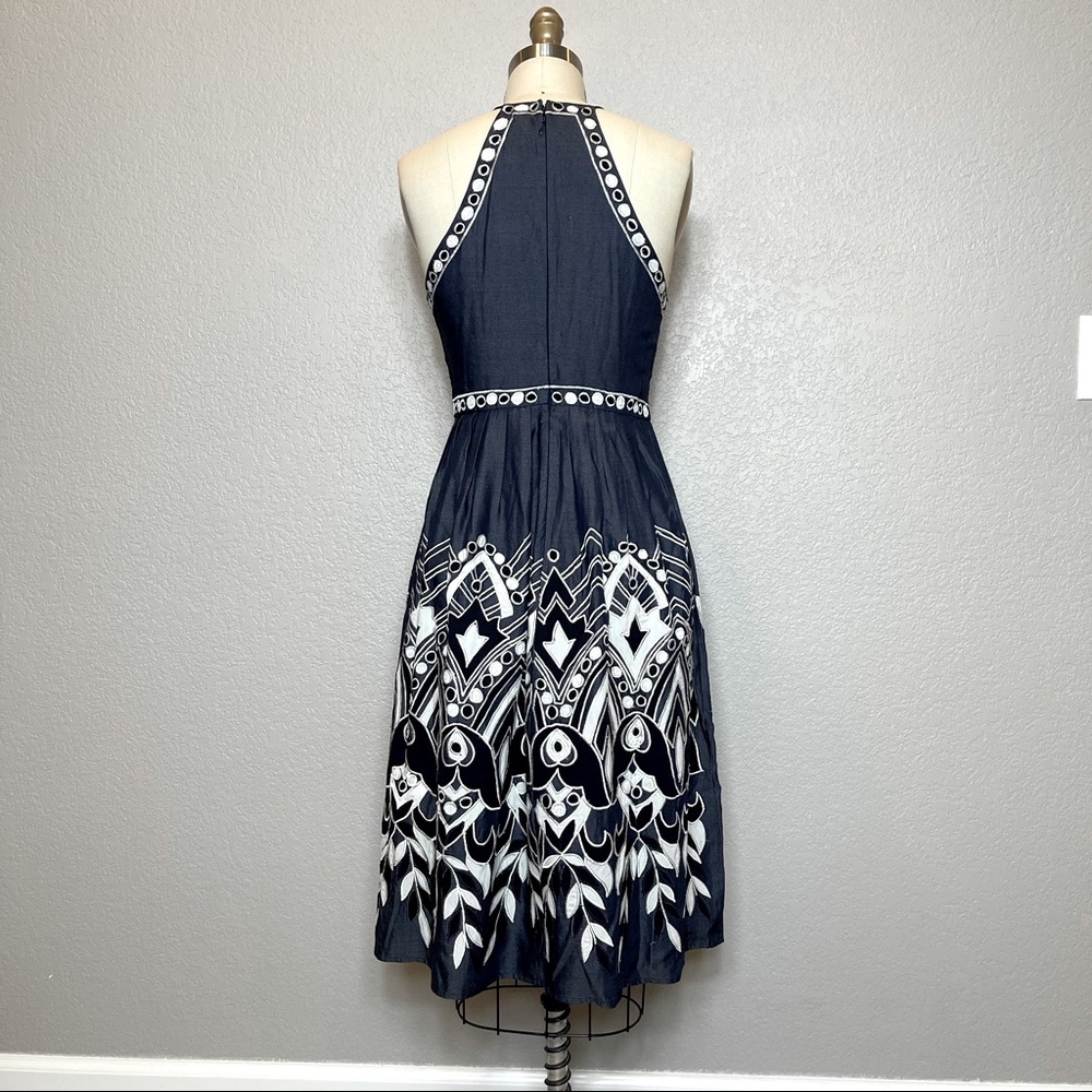 +P A R K E R+ Blue Alana Dress - Picture 4 of 8